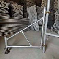 Derfon vente chaude pièces d'échafaudage échafaudage côté support extérieur supports de jambe galvanisé échafaudage stabilisateur