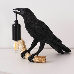 Lámpara Decorativa de Resina con Forma de Pájaro para Cabecera de Cama, Diseño Creativo - Product Image 3