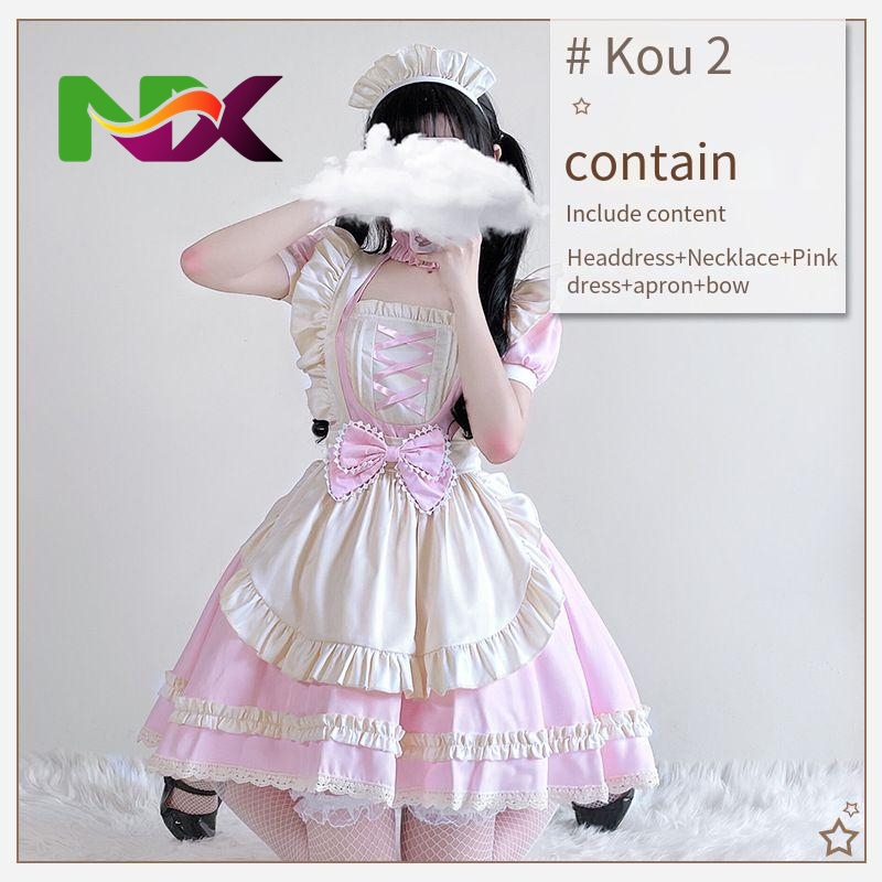 Kawaii Pink Maid Dress