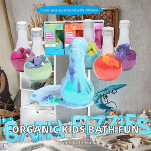 Bombas de Baño de Pulpa de Bambú con Aroma a Limón, Orgánicas, No Tóxicas, Divertidas y Científicas para Niños, Marca Personalizada - Product Image 2