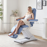 Table de massage électrique professionnelle moderne, réglable, pour salon de beauté et spa, avec structure métallique portable pour soins du visage à domicile