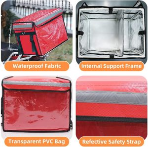 Bolsa de entrega de alimentos aislada comercial con divisor, bolsa de <span class=keywords><strong>catering</strong></span> impermeable y plegable, entregas de alimentos, bolsas de pizza de entrega 12 - Product Image 6