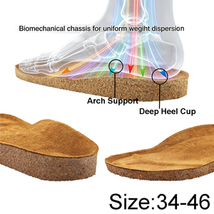 <span class=keywords><strong>Semelle</strong></span> <span class=keywords><strong>orthopédique</strong></span> en liège-latex recouverte de <span class=keywords><strong>cuir</strong></span> véritable de qualité supérieure - Product Image 3