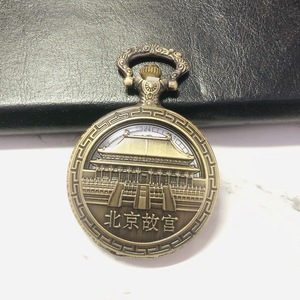 Reloj de Bolsillo Antiguo con Movimiento de Cuarzo, Diseño de Bandera de la <span class=keywords><strong>Gran</strong></span> Muralla China, Joyería Conmemorativa Turística - Product Image 4