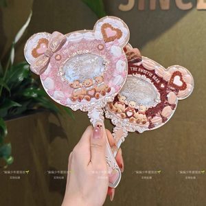 Specchietto Portatile Flower Knows Sweet Little Bear, Colore Marrone Caramello, Stile Rococò per Ragazze - Product Image 1