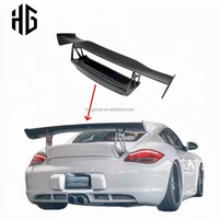 Aileron de couvercle de pare-chocs de diffuseur d'aile arrière en Fiber de carbone de lifting de voiture de bonne qualité pour Porsche Cayman 987.1.2 Spoilers de coffre de Style GT4