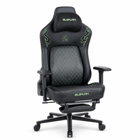 Chaise de jeu ergonomique à dossier haut OEM ODM personnalisée avec repose-pieds, accoudoirs 3D en mousse moulée, chaise de bureau inclinable