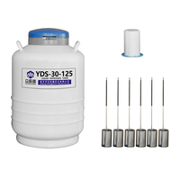 Réservoir d'azote liquide en alliage d'aluminium YDS-30-125 de 30 L à longue durée de vie pour la recherche – Stockage efficace