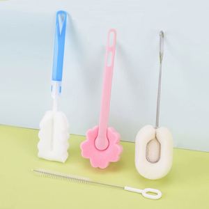 Éponge-brosse légère à long manche, écologique, absorption d'eau à 250 %, en plastique, pour cuisine, multi-usages, pour tasses et pailles - Product Image 1