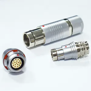 2pin S/SC 102 A051 -130 Fischers Konektor Kabel Plug IP68 Logam Melingkar Dorong Konektor Tarik