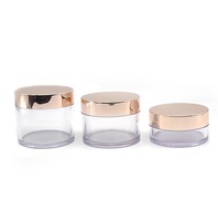 3ml 5ml 10ml 15ml 20ml 30ml 5 Grammes 5g 10g 15g 20g 30g Pot d'ombres à paupières en plastique transparent à paroi épaisse Bocaux à base lourde Contenant pour gel et crème