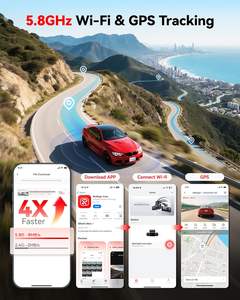 REDTIGER Dealer VP40 Caméra embarquée 4 canaux 360° Double STARVIS 2 WiFi 5,8 GHz Vision nocturne 4 objectifs réglables GPS Boîte noire de voiture - Product Image 5