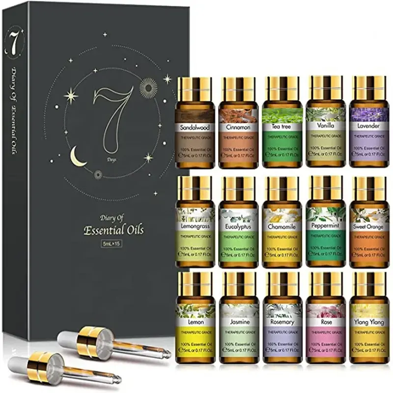 Private Label Bulk Pure Aroma therapie Ätherische Öle Geschenkset Feuchtigkeit spendend Entspannender Körper duft Beruhigend für Spa