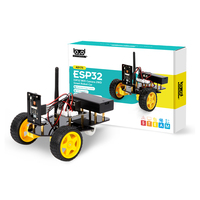 Set Robot Mobil Visual Edukasi STEM Langsung dari Pabrik KUONGSHUN, ESP32 CAM 2WD, Kit Robotik Lengkap untuk Pembelajaran Anak, DIY Coding, untuk Arduino