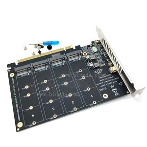 4 puertos <span class=keywords><strong>M</strong></span>.2 NVME SSD a tarjeta de expansión de lector PCIE X16 4X32Gbps - Product Image 5