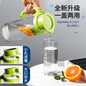 Ensemble de bouteilles d'eau pot <span class=keywords><strong>bleu</strong></span> marine pot de jus en verre de grande capacité de cinq pièces - Product Image 5