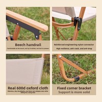 Chaise Kermit style glamping, chaise pliante carrée en aluminium pour l'extérieur, camping, pique-nique, pêche, loisirs, portable, ultra-légère, pour l'extérieur
