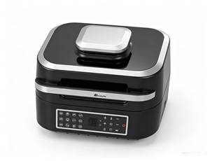 <span class=keywords><strong>Friteuse</strong></span> à air numérique Anbolife Factory 6,5 L avec thermomètre intelligent 260 ℃   Gril d'intérieur <span class=keywords><strong>sans</strong></span> fumée haute performance 2-en-1 multi-cuiseur - Product Image 3