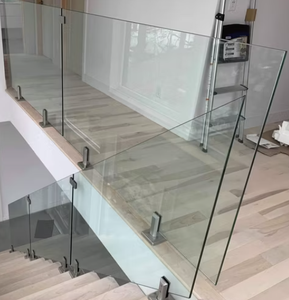 Balustrade de balcon en <span class=keywords><strong>verre</strong></span> sans cadre ST City View | Rail en <span class=keywords><strong>verre</strong></span> trempé transparent avec rail supérieur en aluminium pour terrasses urbaines - Product Image 6