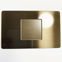 Carte Métallique NFC Étanche de Haute Sécurité avec Puce NTAG216 Personnalisée Premium 13,56 MHz pour Accès à Zone Restreinte d'Entreprise