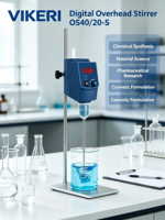 Agitateur numérique de laboratoire VIKERI OS20-S OS40-S avec affichage LED, mélangeur électrique pour la recherche scientifique précise