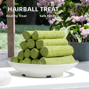 Alivio de bolas de pelo orgánico, palo de hierba para gatos, tratamiento suave, eliminación de bolas de pelo, aperitivo con paquete inglés, Material de carne, seguro para alimentos - Product Image 4