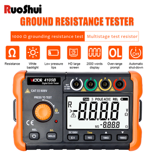 Victor RuoShui 4105B 1000ohm 750V Medidor Digital de Resistencia de Tierra - Product Image 3