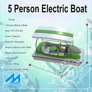 <span class=keywords><strong>Bateau</strong></span> à pédales électrique en fibre de verre pour 5 personnes, vidange automatique, usage commercial, parc aquatique de divertissement, certifié CE, 1 an - Product Image 3