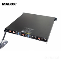 Amplificateur de puissance stéréo professionnel MALOX D2004 Pro Audio en aluminium 4 canaux 4CHX5200W 4 Ohm AC passif stable pour concerts en plein air