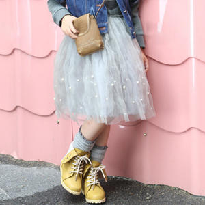 Vente en gros dernière <span class=keywords><strong>jupe</strong></span> longue en tulle 2017 pour vêtements d'enfants - Product Image 1