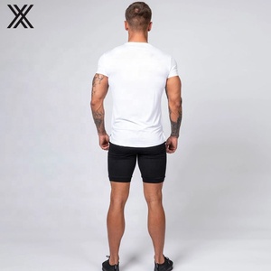 De moda personalizado fitness transpirable músculo blanco <span class=keywords><strong>t</strong></span> camisa mens fitness <span class=keywords><strong>t</strong></span> camisas gran número para gimnasio - Product Image 4