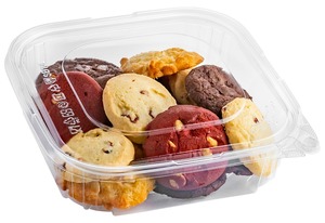 SB1048 Recipiente de comida de plástico PET transparente de dos piezas con tapas reciclables 48 Oz/1420cc para pan Cupcakes Croissants & Bagels - Product Image 4