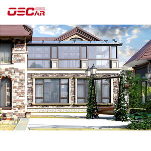 Échantillon GRATUIT Kits de véranda de jardin en aluminium préfabriqués Véranda pliable en aluminium Véranda en verre pour solarium - Product Image 4