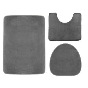 (Chakme), alfombrillas de baño de espuma viscoelástica sólidas de 3 piezas, comercialización, venta de vellones de <span class=keywords><strong>Coral</strong></span> de secado rápido, alfombras lavables de concha, alfombrillas de baño de espuma viscoelástica - Product Image 3