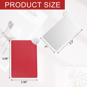 Miroir de poche compact en acier inoxydable, miroir de maquillage, logo personnalisé pour cadeaux d'entreprise, publicité - Product Image 2