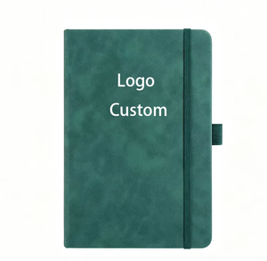 Carnet de notes personnalisable A5 en cuir PU avec bande élastique et attache pour stylo, idéal pour l'école, les voyages, les affaires, les cadeaux, vente en gros - Product Image 1