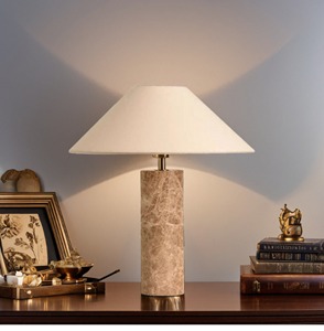 Bắc Âu trang trí nội thất thiết kế travertine cạnh giường ngủ nhà hàng khách sạn trang trí đèn bàn bằng đá cẩm thạch - Product Image 6