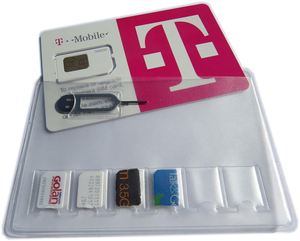 Porte-cartes de crédit et de carte SIM fin et souple en PVC transparent - Product Image 4