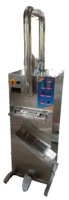 Machine de remplissage semi-automatique manuelle haute performance pour sachets de lait en plastique, système en acier inoxydable pour lait, lassi, babeurre et yaourt.