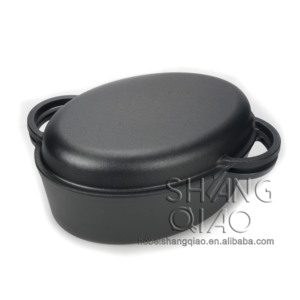 <span class=keywords><strong>Moule</strong></span> ovale <span class=keywords><strong>de</strong></span> conservation <span class=keywords><strong>de</strong></span> la chaleur avec couvercle pour la cuisson quotidienne <span class=keywords><strong>Moule</strong></span> à pain en fonte - Product Image 1