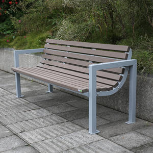 Banc de jardin moderne en composite bois-plastique pour extérieur, patio, banc en bois WPC, mobilier de jardin public, banc de jardin - Product Image 6