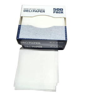 Hojas de Papel Encerado Blanco para Alimentos, Forros para Cestas, Cuadrados para Envolver Sándwiches, Envoltorios para Hamburguesas, Envoltorios de Papel Encerado para Delicatesen - Product Image 1