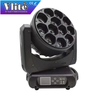 Cabezal móvil de haz de luz LED, cabezal de lavado con ZOOM, 12x40W
