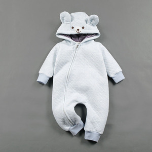 Ropa de Bebé al por Mayor Popular en EE. UU., Sudadera con Capucha de Algodón con Orejas de Animales para Bebés - Product Image 3