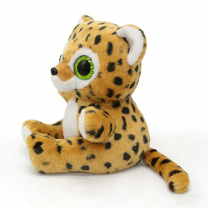 customized <b>Cute</b> Leopard Plush Toy Soft Faux Fur Stuffed Animal Cartoon 3D Shape Kids Gift - Product Image 2
