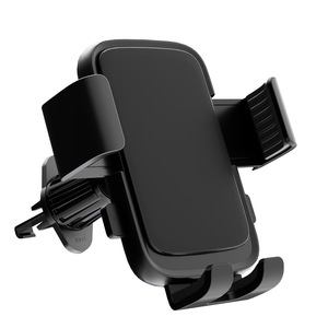 <b>Car</b> Phone Holder Universal Air Vent <b>Clip</b> On Black Plastic Mount For Vehicle Use - Product Image 1
