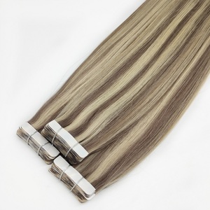 Venta al por mayor de la fábrica de doble dibujado Natural Real Virgen suave cinta humano Remy ruso productos de extensión de cabello <span class=keywords><strong>Cantu</strong></span> - Product Image 3