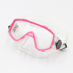 Máscara de buceo con una ventana y lente de vidrio templado para snorkel y deportes acuáticos, material de PVC - Product Image 2