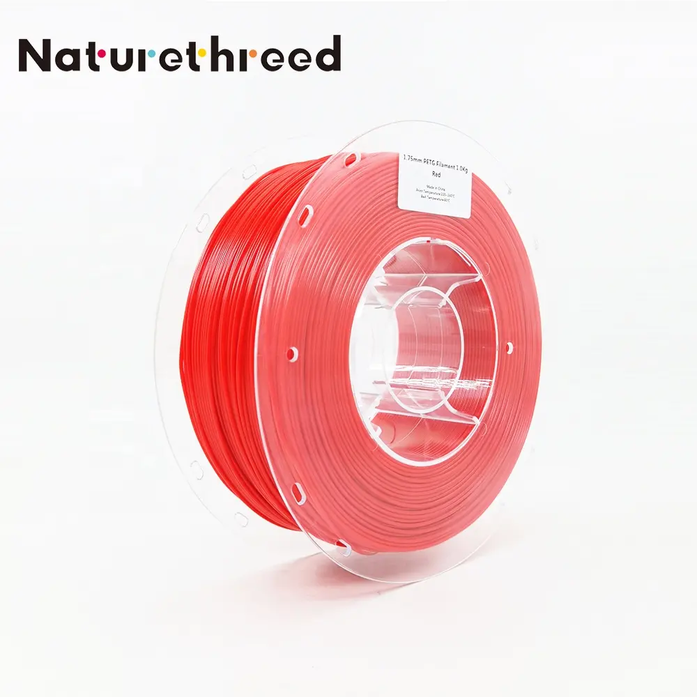 Nature3D Amazon Hot Selling 3D printer 1.75mm filament PETG PLA ABS Filament for 3d printing Red