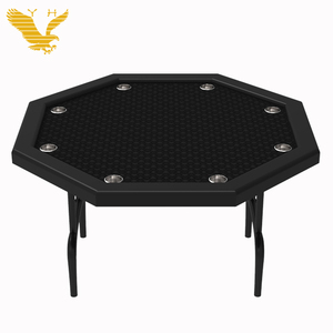 <span class=keywords><strong>Table</strong></span> de poker octogonale pliable multi-<span class=keywords><strong>jeux</strong></span> avec porte-gobelets en acier de bureau, prix d'usine YH Wholesale - Product Image 3